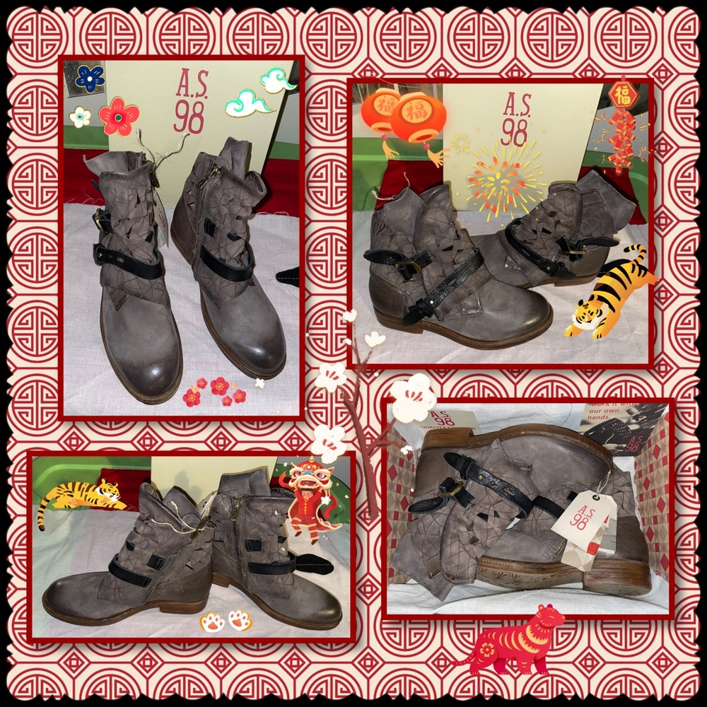 A.S. 98 “Virgil” Leather Booties